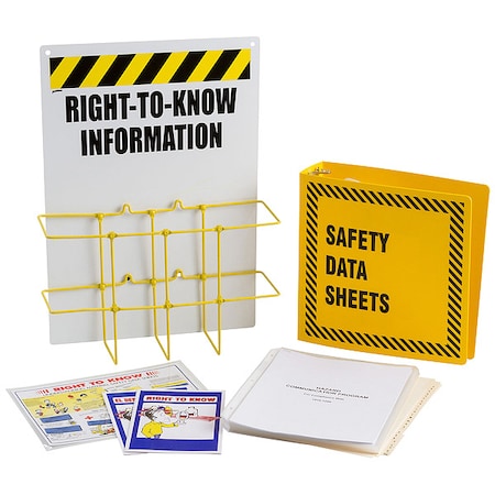Right to Know Center, Right-To-Know Information, Polypropylene/PVC Coated Steel, 14 in W, 20 in H MPN:RK417Y-E