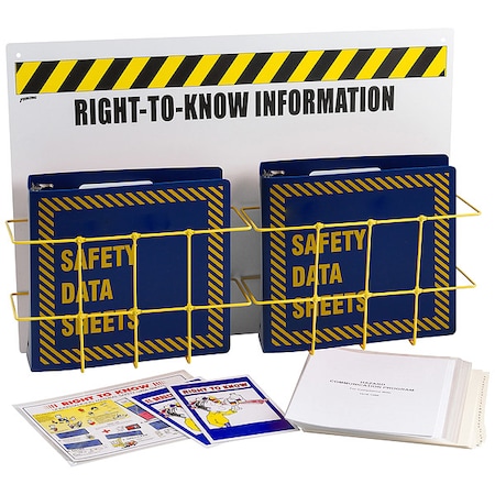 Right to Know Center, Right-To-Know Information, Polypropylene/PVC Coated Steel, 29 in W, 20 in H MPN:RK420B-E