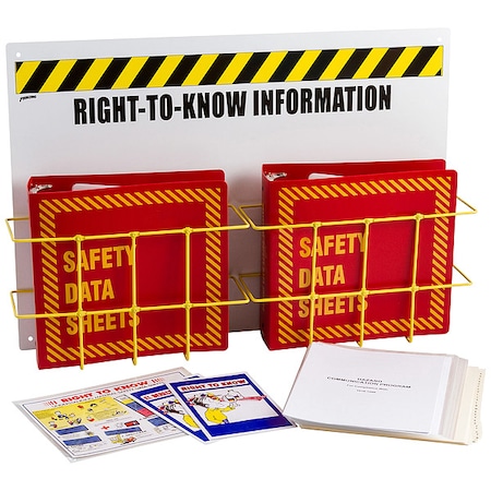 Right to Know Center, Right-To-Know Information, Polypropylene/PVC Coated Steel, 29 in W, 20 in H MPN:RK420R-E