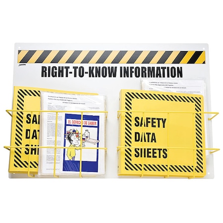 Right to Know Center, Right-To-Know Information, polypropylene, 29 in W, 20 in H MPN:RK420Y-E