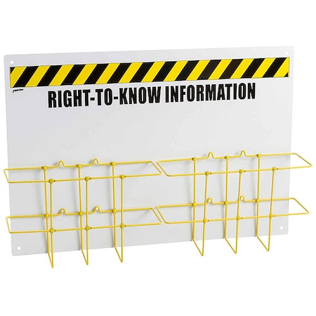 Right to Know Center, Right-To-Know Information, Polyethylene, 29 in W, 20 in H MPN:RK772E