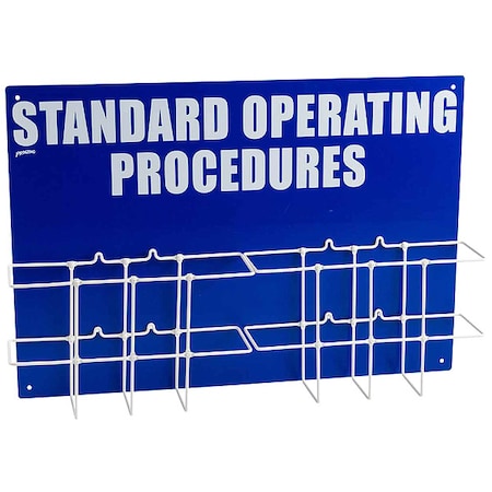 Right to Know Station, Standard Operating Procedures, Polypropylene/PVC Coated Steel, 27 3/4 in W MPN:SM017A