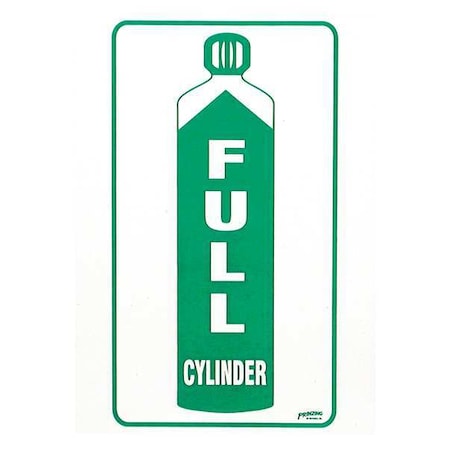 Cylinder Label, Information, Vinyl, 7 in H x 5 in W, Rectangle MPN:SM571E