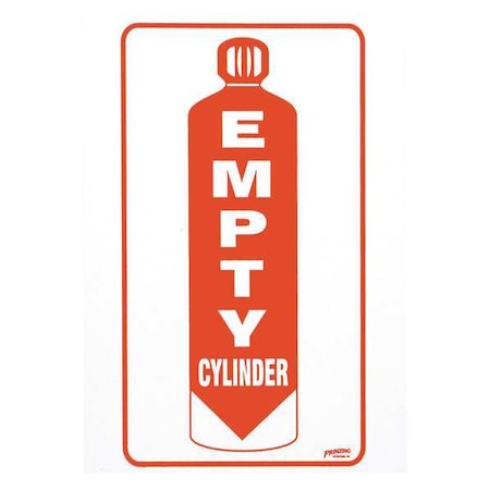 Cylinder Label, Information, Vinyl, 7 in H x 5 in W, Rectangle MPN:SM573E