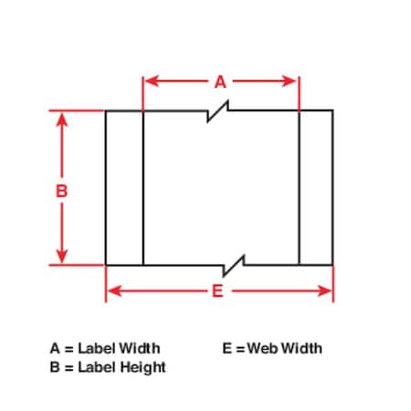 Thermal Transfer Label, Silver, Labels/Roll: Continuous MPN:THT-107-428