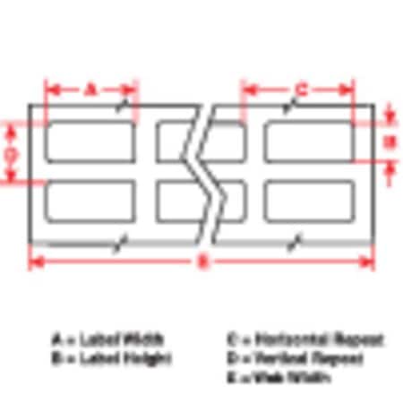 Pre-Cut Label Stock Roll, Yellow, Matte MPN:THT-46-724-10