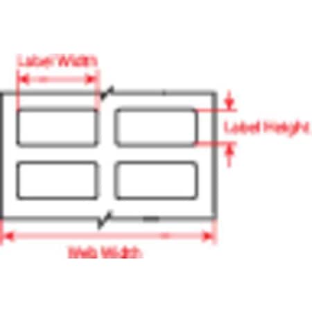 Label, White, Labels/Roll: 5000 MPN:THT-88-492-5