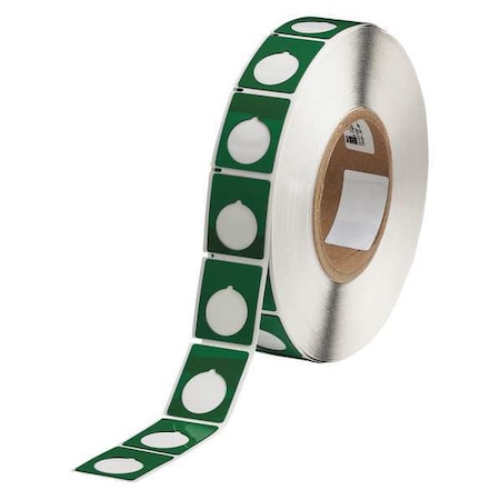 Label, Green, Labels/Roll: 500 MPN:THTEP-167-593-.5GN