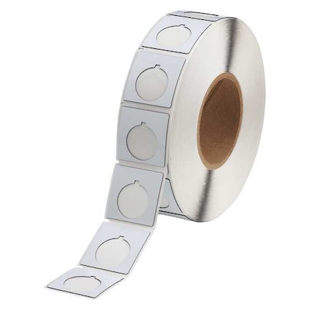 Push Button Label, White, Labels/Roll: 500 MPN:THTEP-169-593-.5