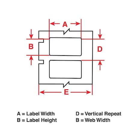 Label, Black, Labels/Roll: 500 MPN:THTEP-177-593-.5BK