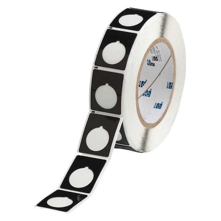 Thermal Transfer Label, Black, Labels/Roll: 250 MPN:THTEP167-593-.25BK