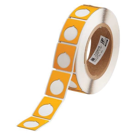 Thermal Transfer Label, Yellow, Labels/Roll: 250 MPN:THTEP167-593-.25YL