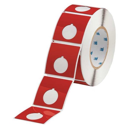 Thermal Transfer Label, Red, Labels/Roll: 250 MPN:THTEP170-593-.25RD