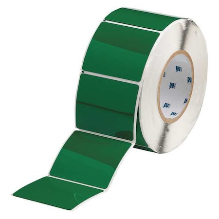 Thermal Transfer Label, Green, Labels/Roll: 250 MPN:THTEP177-593-.25GN