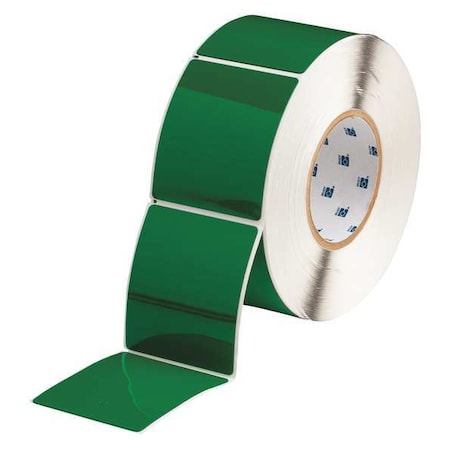 Thermal Transfer Label, Green, Labels/Roll: 250 MPN:THTEP178-593-.25GN