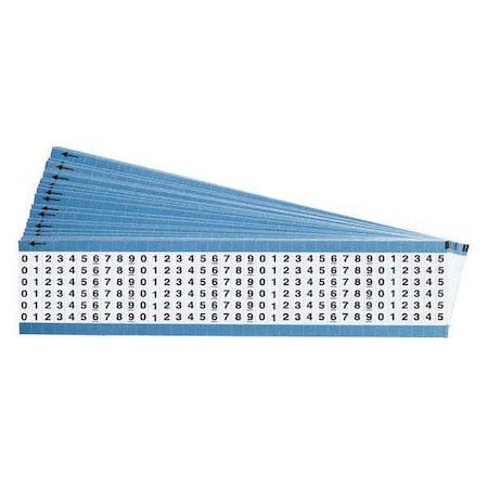Wire Markers, Legend 0 to 9, Blk/Wht, PK25, TWM-0-9-PK MPN:TWM-0-9-PK