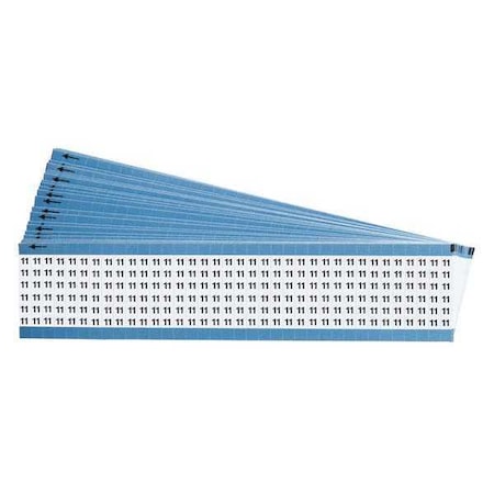 Wire Markers, Legend 11, Black/White, PK25, TWM-11-PK MPN:TWM-11-PK