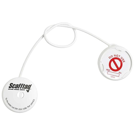 Tag, Do Not Use, Plastic, Red on White, Circle, 20 PK MPN:UNI-UNH 12 P