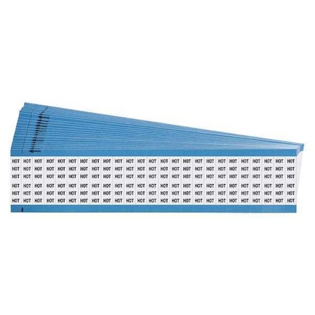 Wire Markers, Legend HOT, Black/White, PK25 MPN:WM-HOT-PK