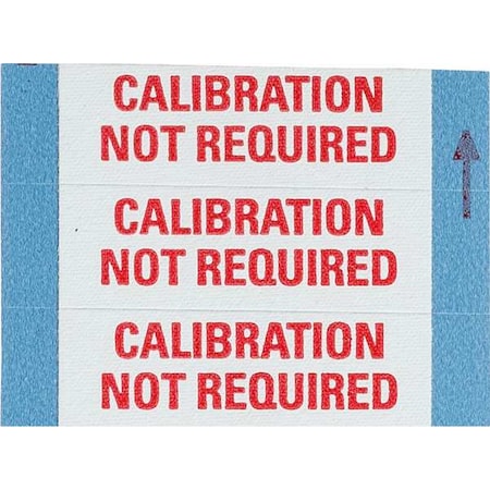 Calibration Labels 0.5 in H x 1.5, PK 25 MPN:WO-53-PK