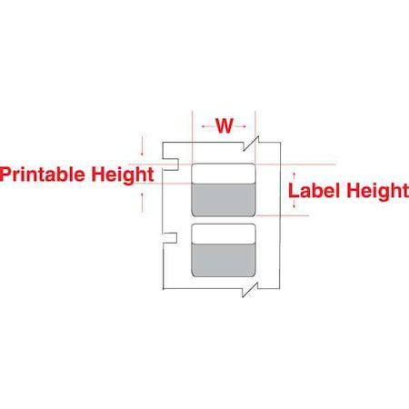 White Vinyl Wire Marker Tape, WRAP-5-427 MPN:WRAP-5-427