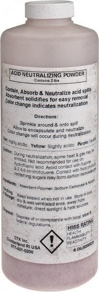 Sorbent: 2 lb Bottle, Application Chemical Neutralizer & Absorbent MPN:SPC-ACID