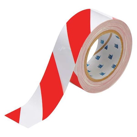 Floor Marking Tape - 2INRED/White Toughstripe MPN:104318