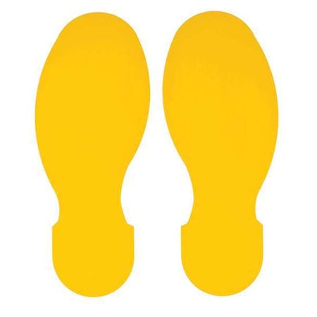 Floor Footprints - Yellow Toughstripe Polyester MPN:104409