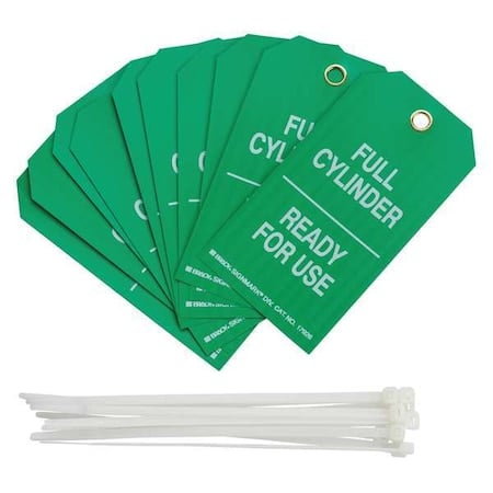 Cylinder Status Tags B-851 5 3/4IN H X 3IN W MPN:17926