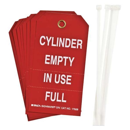 Cylinder Status Tags B-851 5 3/4IN H X 3IN W MPN:17928