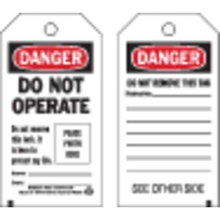 Self-Laminating Tags B-851 5 3/4IN H X 3IN W MPN:65501