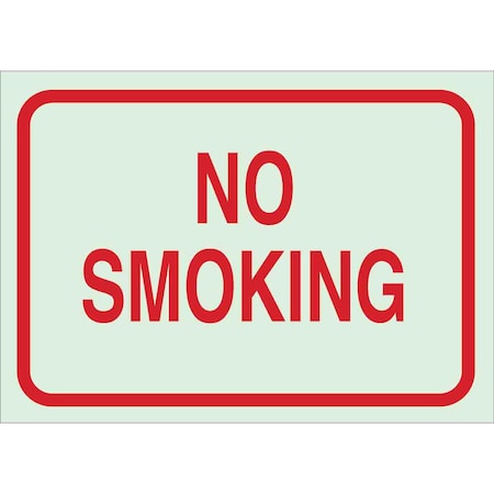 Glow-In-The-Dark No Smoking 7X10 Sign MPN:80248