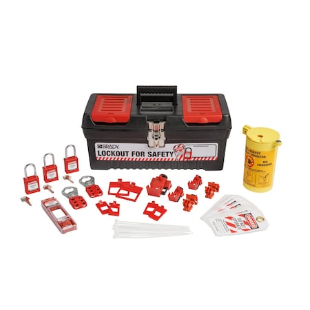 Elec Loto Kt w/Nylon Padlocks In Toolbox 3LOCKS MPN:153670