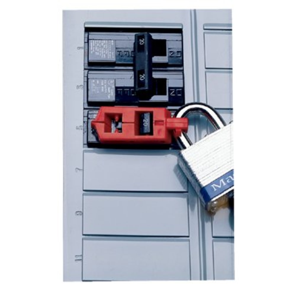 Brady Single Pole Circuit Breaker Lockouts, 120V, Red MPN:262-65688