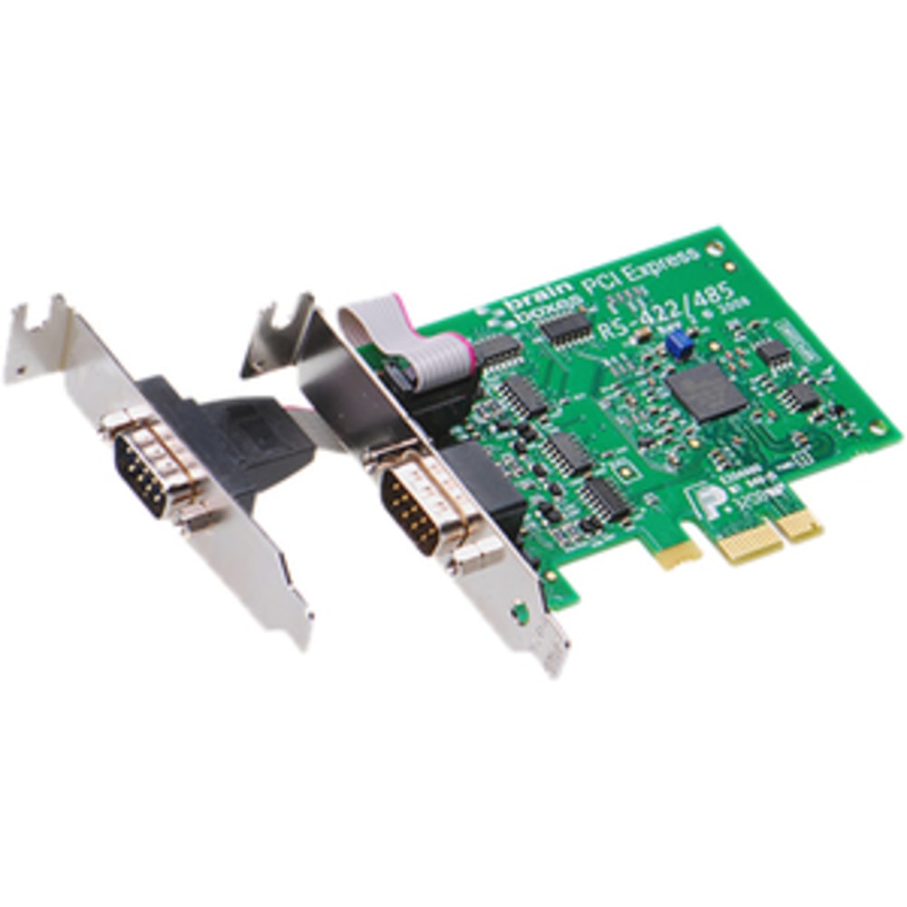 Brainboxes PX-303 2-port Serial Adapter - PCI Express x1 - TAA Compliant MPN:PX-303