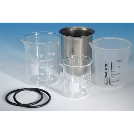 Beaker, Glass, Low Form, 600 mL / 20.29 fl oz Capacity, Not Rated Not Applicable MPN:000-140-004