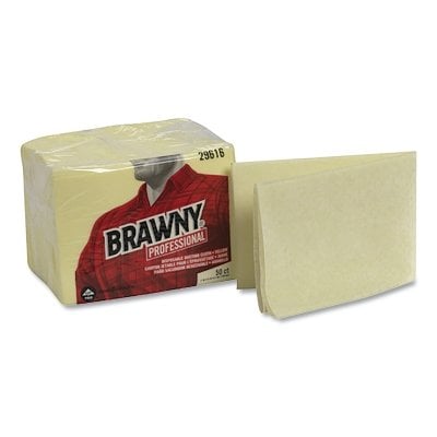 Brawny Prof Dusting Cloths Ylw 50/Pk MPN:OC29616