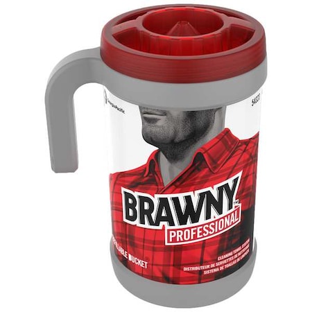 Dispensing Bucket For Use with BRAWNY Professional Cleaning Towel System By GP PRO (GEORGIA-PACIFIC), Gray, Set of 2 MPN:54323
