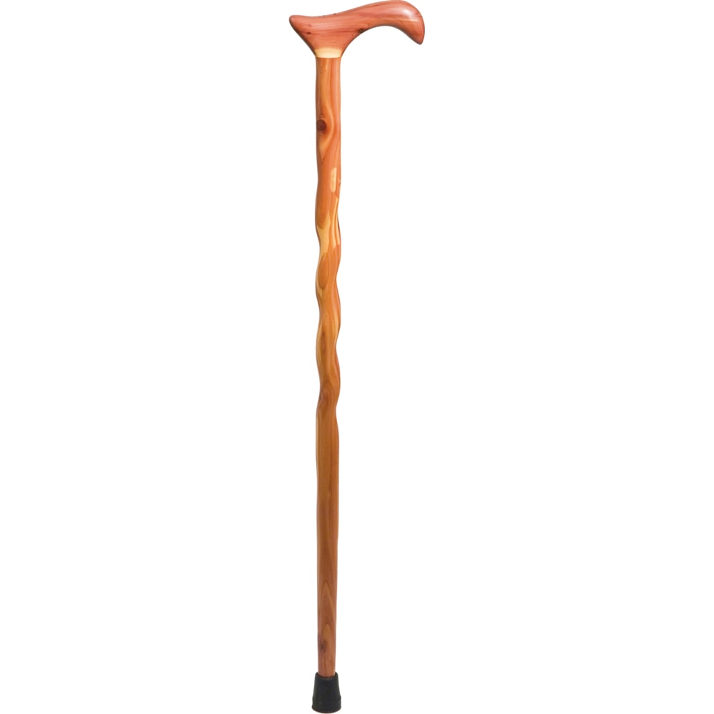 Brazos Walking Sticks Twisted Derby Handle Aromatic Cedar Walking Cane, 34in MPN:502-3000-0027
