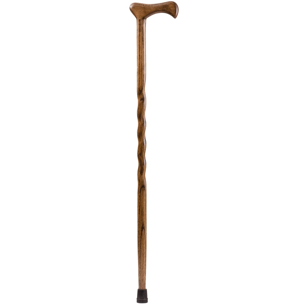 Brazos Walking Sticks Twisted Oak Walking Cane, 37in, Brown MPN:502-3000-0170