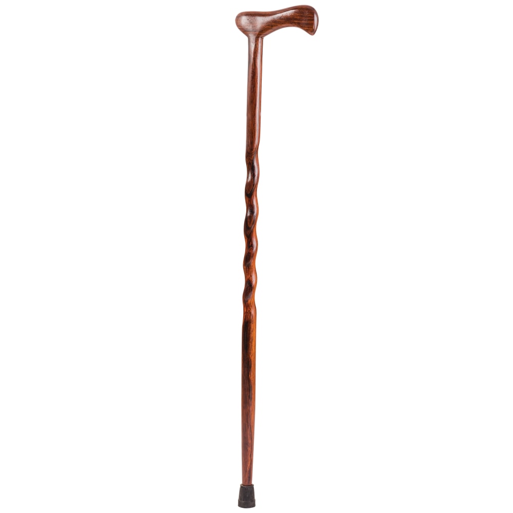 Brazos Walking Sticks Twisted Cocobolo Exotic Walking Cane, 37in, Natural MPN:502-3000-0194