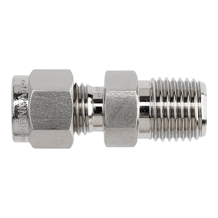 Elbow, SS, Comp. 1/4 in, MNPT 1/8 in MPN:NS2501-04-08-SS