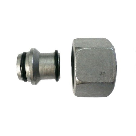 S25 DIN Tube Nut and Insert In Steel MPN:D0304-C-S25