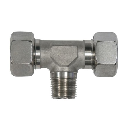 Eight Male NPT, Branch Tee, Stainless MPN:D2601-S16-S16-08-SS