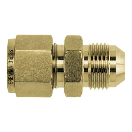 Strt, Brass, Tube 3/8 in, Flared 1/2 in MPN:N2402-06-06-B