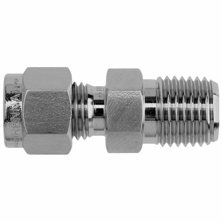 Strt, SS, Comp. 3/16 in, MNPT 1/16 in MPN:N2404-03-04-BT-SS