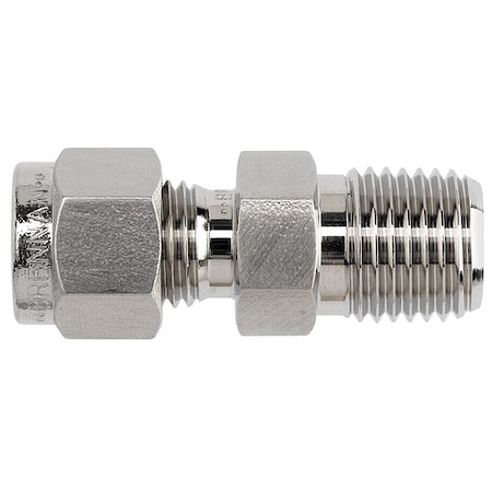 Strt, SS, Comp. 1/4 in, MNPT 1/4 in MPN:N2404-04-02-SS
