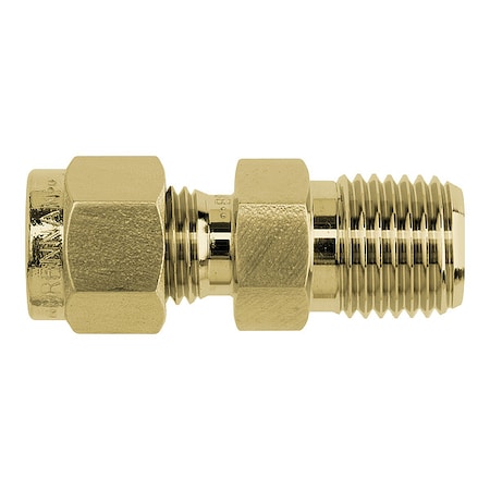 Strt, Brass, Tube 1/4 in, MNPT 3/8 in MPN:N2404-04-04-B