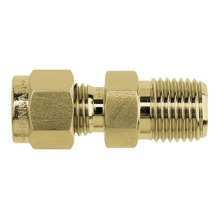 Strt, Brass, Tube 1/2 in, MNPT 1/2 in MPN:N2404-08-08-B
