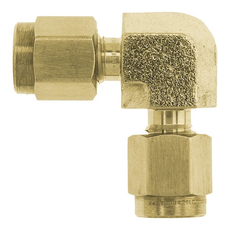 Elbow, Brass, Tube 5/16 in, Tube 3/8 in MPN:N2500-05-05-B